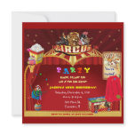 circus birthday party invitation