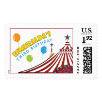 Circus Birthday Party stamps