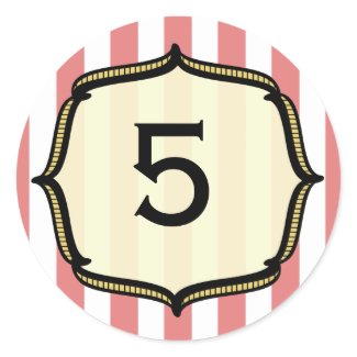 Circus Birthday Sticker sticker