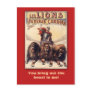 Circus Card with Lions and Customizable Caption Post Card