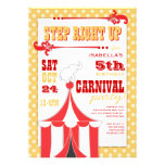 Circus Carnival Birthday Party Big Top  Invitation
