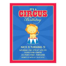 Circus / Carnival Birthday Party Invitation
