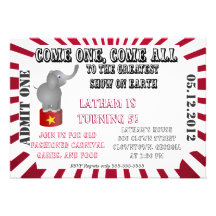 Circus/Carnival Invitation