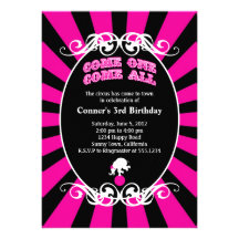 Circus Carnival Invitation