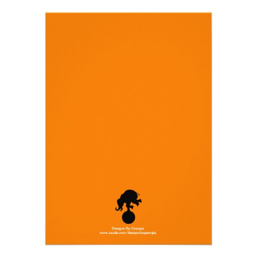 Circus Carnival Invitation Orange