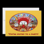 Circus Clown Kilroy Invitations invitations