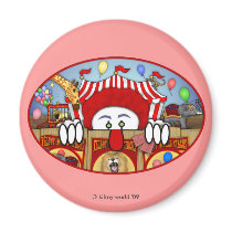 Circus Clown Kilroy Magnet