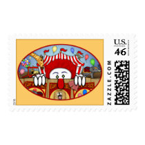 Circus Clown Kilroy Postage postage