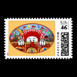 Circus Clown Kilroy Postage postage