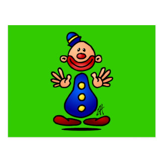 Circus Clown Postcard