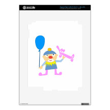 Circus Clown with Ballon iPad 3 Decal