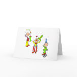 Circus Clowns Card