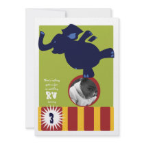 Circus Elephant Invite