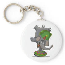 Circus Elephant Keychain