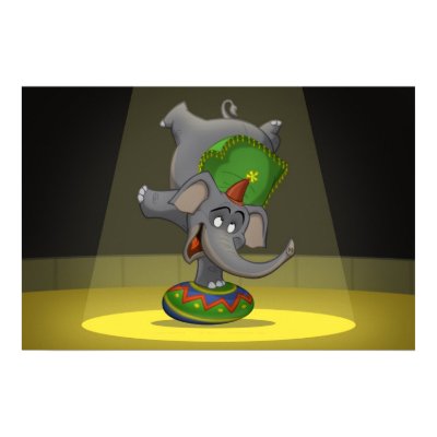 Circus Elephant Poster by stlewis75