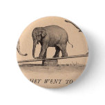 circus elephants pinback buttons