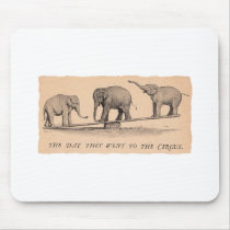 circus elephants mousepads