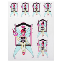 Circus Fairy Scrapbook Paper 8.5" x 11" Personalized Letterhead