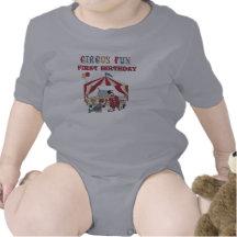 Circus First Birthday Romper