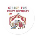 Circus First Birthday stickers by kids_birthdays Circus First Birthday stickers