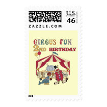 Circus Fun 2nd Birthday Tshirts and Gifts Stamp
