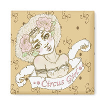 Circus Girl magnets by DanniDoll Circus Girl magnets