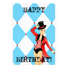 Circus Greeting Card Custom Invites