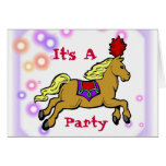 Circus Horse Customizable Card