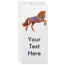 Circus Horse Rack Card