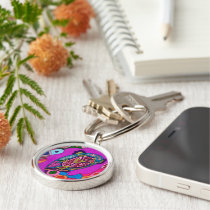 "Circus Lion" Abstract keychains