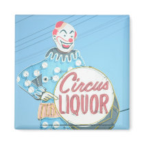 Circus Liquor Clown Magnet by mrscase Circus Liquor Clown Magnet