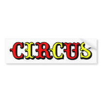 CIRCUS LOGO 2 bumper stickers