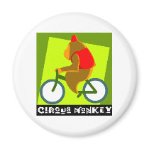 Circus Monkey magnets by yuhrenhuang Circus Monkey magnets