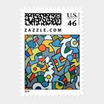 Circus Painting Stamp stamps