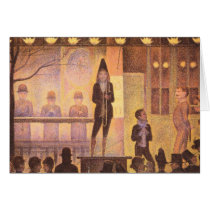 Circus parade by Georges Seurat Greeting Card