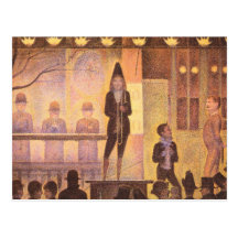 Circus parade by Georges Seurat Postcard
