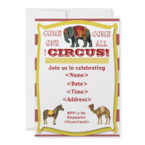 Circus Party Invitation