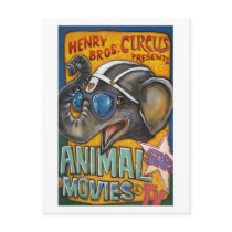 Circus Poster Postcards - Shorty the Elephant