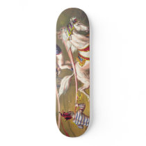 Circus poster showing acrobat performing on horse skateboards by tartanphoenix Circus poster showing acrobat performing on horse skateboards