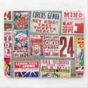 Circus Posters mousepads by ZowHaus Circus Posters mousepads