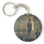 Circus Sideshow by Georges Seurat 1887 Keychains