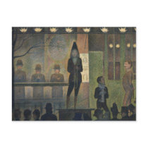 Circus Sideshow by Georges Seurat 1887 postcards
