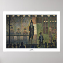 Circus Sideshow by Georges Seurat Print