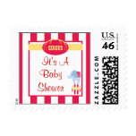 circus stamp baby shower fun cute sweet colors