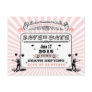 Circus Steampunk Wedding Spectacular Save The Date Postcards