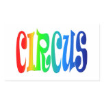 circus rectangular stickers