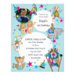 Circus Theme Children's Birthday Party Invitation invitations