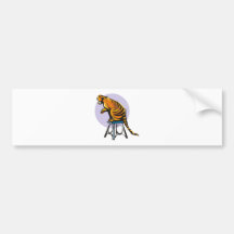 Circus Tiger Bumper Sticker