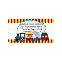 Circus Train Address labels