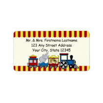 Circus Train Address labels